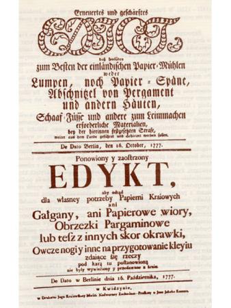 Zakaz wywozu gałganów i owczych nóżek.