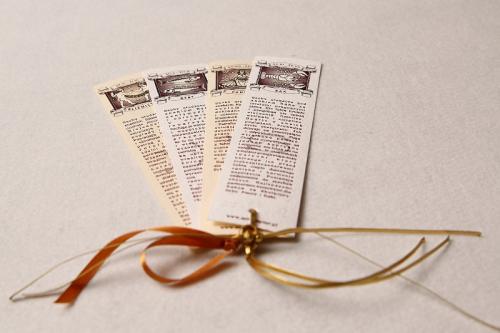 Zakładka do książki ze znakiem zodiaku -  Druki ozdobne na papierze czerpanym